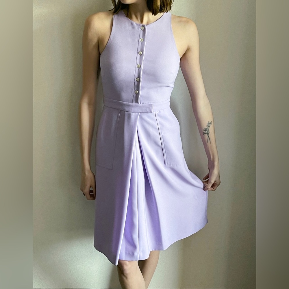 Banana Republic Sleeveless Work Business Dress Lilac Purple